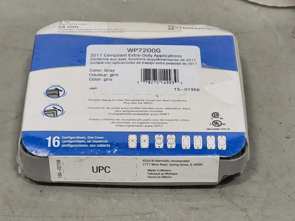 2 Gang Plastic Weatherproof Cover WP7200G