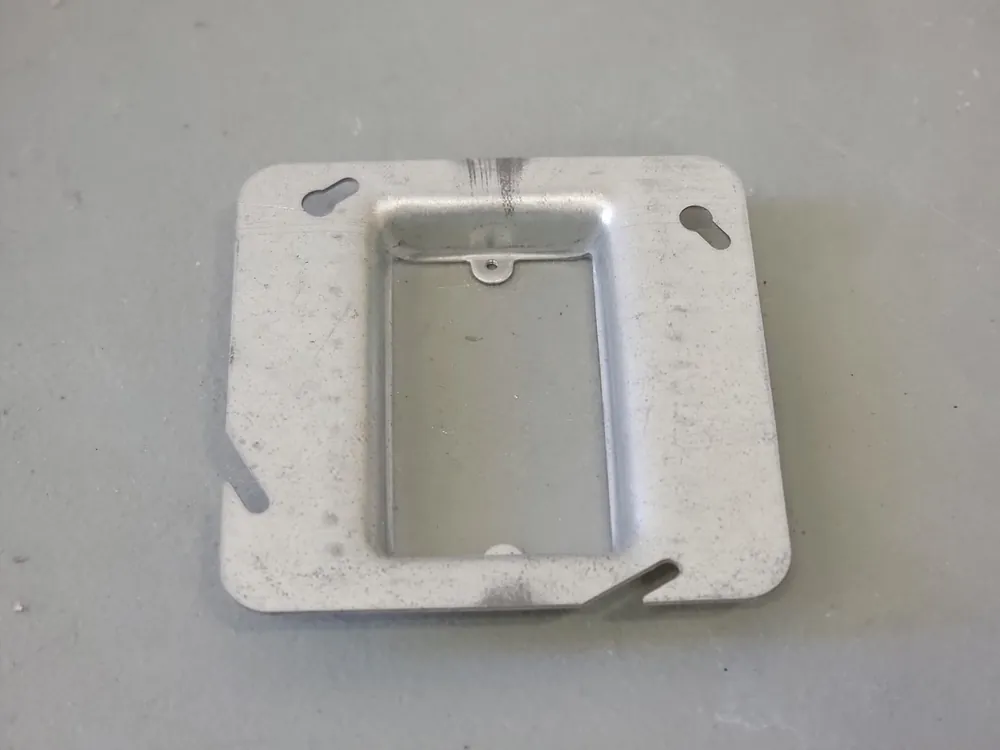 4-11/16" Square Device Ring 603-BW / 72-C-14, 3/4" Raised (Box of 52)