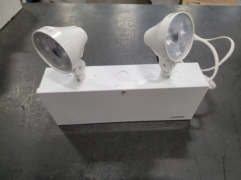 SLA12072-2N3LJ/BK Steel Emergency Lighting Battery Unit with LED heads