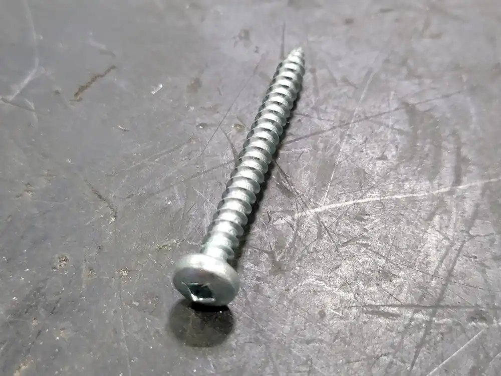 No. 10 x 2" Square Pan Head Screws Zinc Steel (Box of 195)
