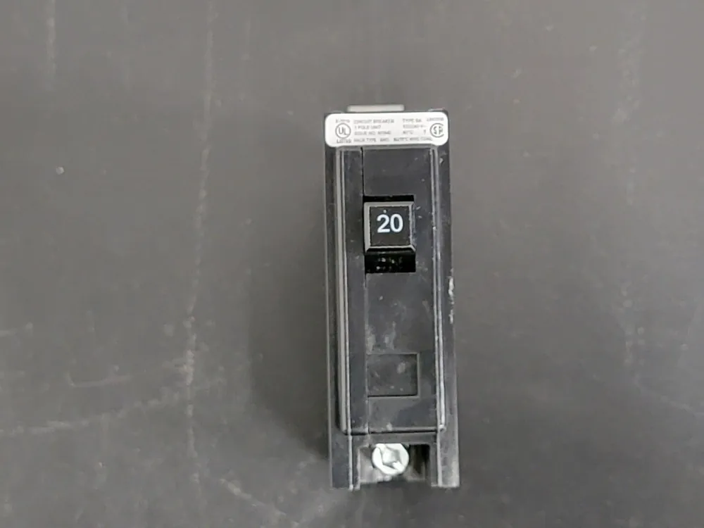 20 Amp, 1 Pole, 120/240 Volts Circuit Breaker BA120 (Box of 24)