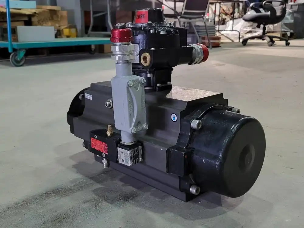 4in. Pneumatic Spring-Return Actuator 1230-1013 w/ Limit Switch & Solenoid