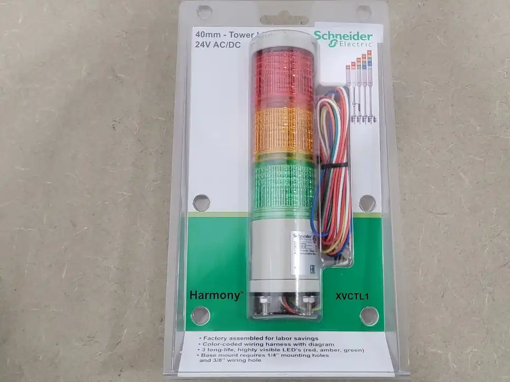 40mm 24V AC/DC Monolithic Precabled Tower Light XVC4B3K