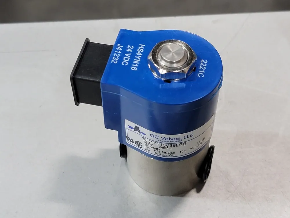 24VDC, 1/4" NPT, 2-Way Solenoid Valve S301YF16V3BD7E (Box of 25)