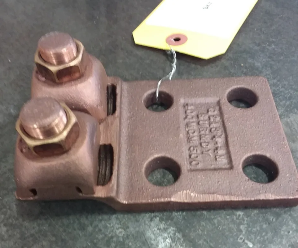 QIKLUG, 400-500 kcmil, 4-Hole Copper Terminal Lug Q2A34-4N