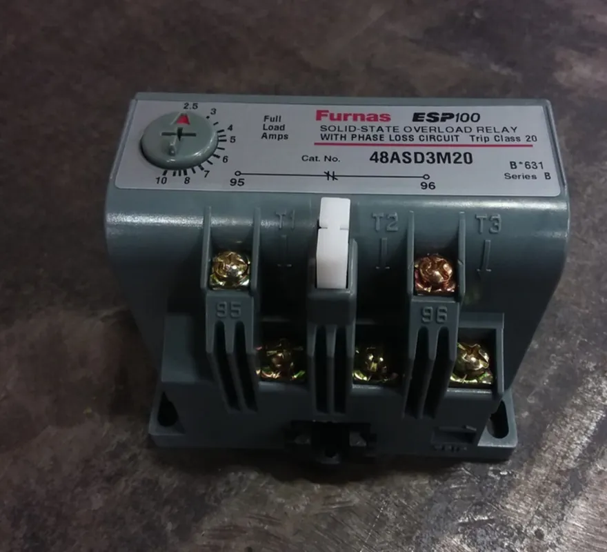 2.5-10 Amp Solid State Overload Relay 48ASCD3M20 w/ Phase-Loss Circuit
