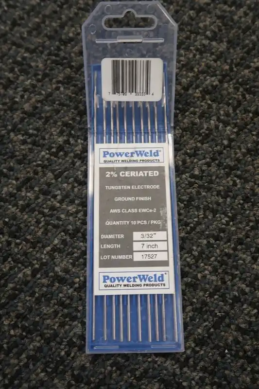 3/32" x 7", 2% Ceriated Tungsten Electrode EWCe-2