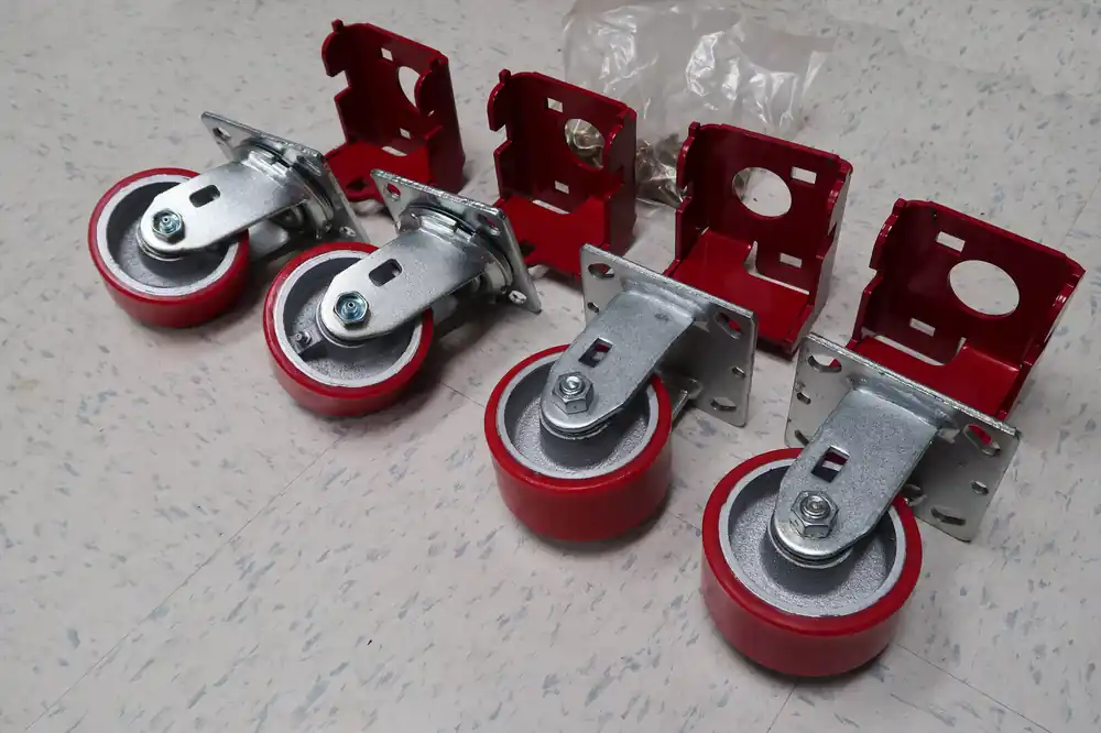 6" Caster Wheels Set (2 Fixed + 2 Swivel)