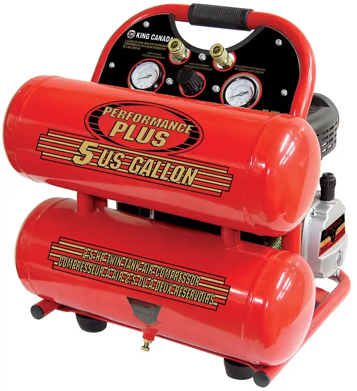 5 GALLON Twin Tank Air Compressor 8488C