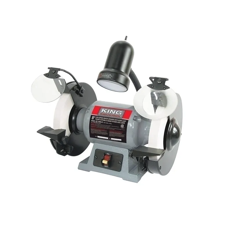8" Low-Speed Bench Grinder w/ Lights