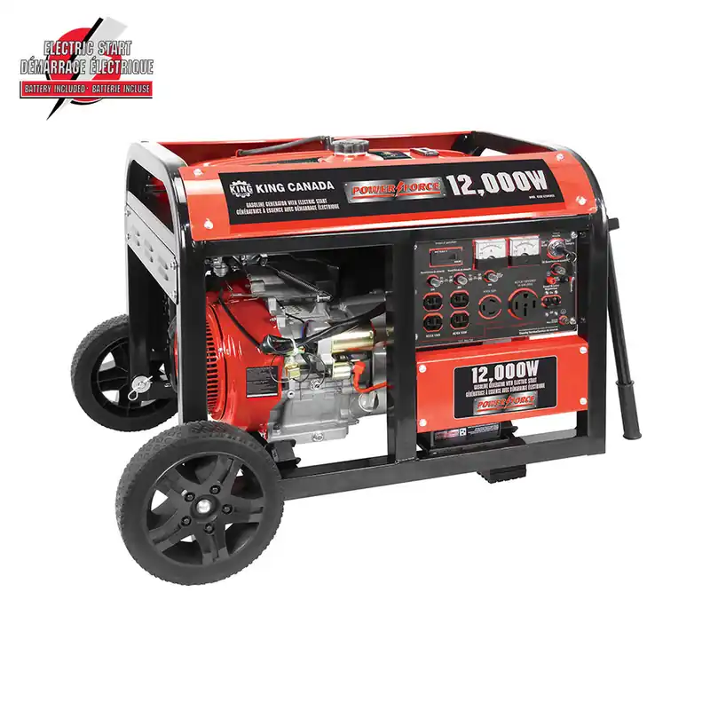 12000 W Gasoline Generator w/ Electric Start