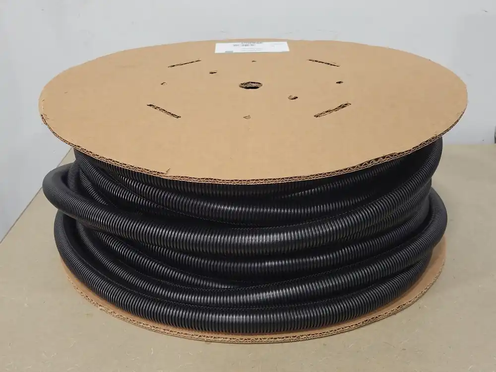 Corrugated Loom Slit Wall Tubing Black CLT100F-C20, 0.91" x 100ft