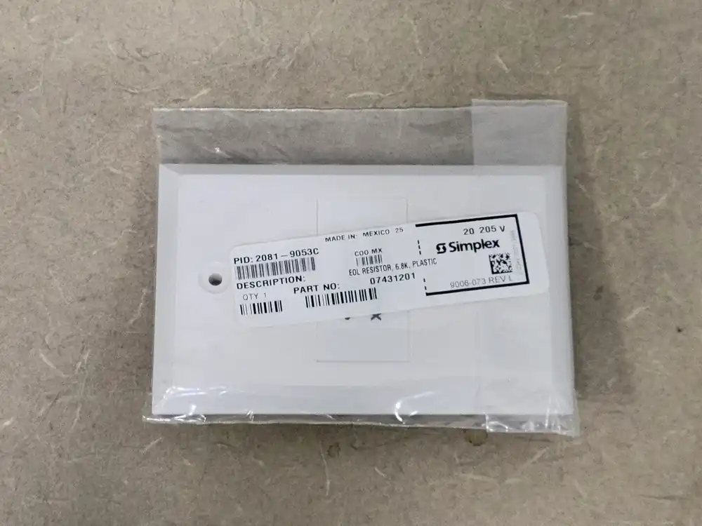 End-Of-Line Resistor 6.8K, 24V DC, 0.02A, 2081-9053C, P/N 07431201 (Box of 22)