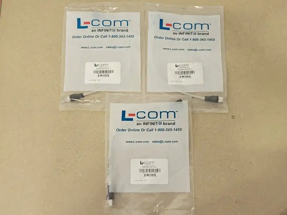 Ethernet Cable, Cat5e, RJ45, Gray, 1ft, TRD855SCR-1 (Lot of 3)