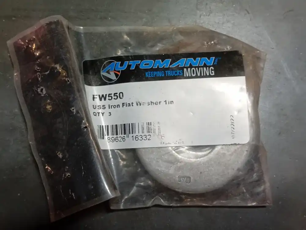 1" USS Iron Flat Washer FW550, Hendrickson 22962-008