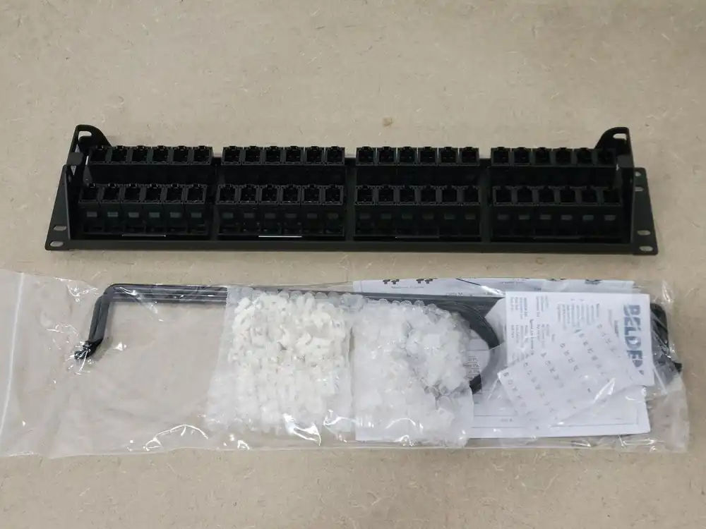 48-Port 10GX REVConnect Patch Panel 2U Black RVAPPF2U48BK-P