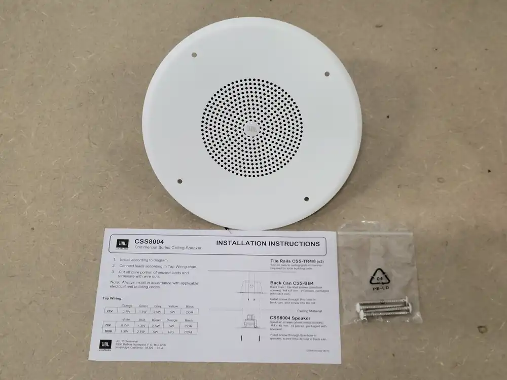 4" Commercial 70V/100V 5W Ceiling Speakers CSS8004