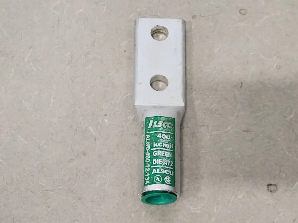 400kcmil, 2 Holes, Long Barrel Alum Compression Lug ALND-400-12-134 (Box of 5)