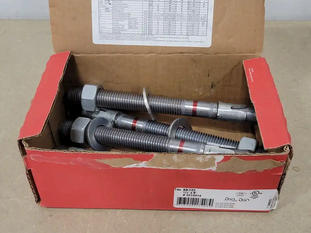 3/4" x 8" Kwik Bolt TZ2 Wedge Anchor 2210314 (Box of 4)