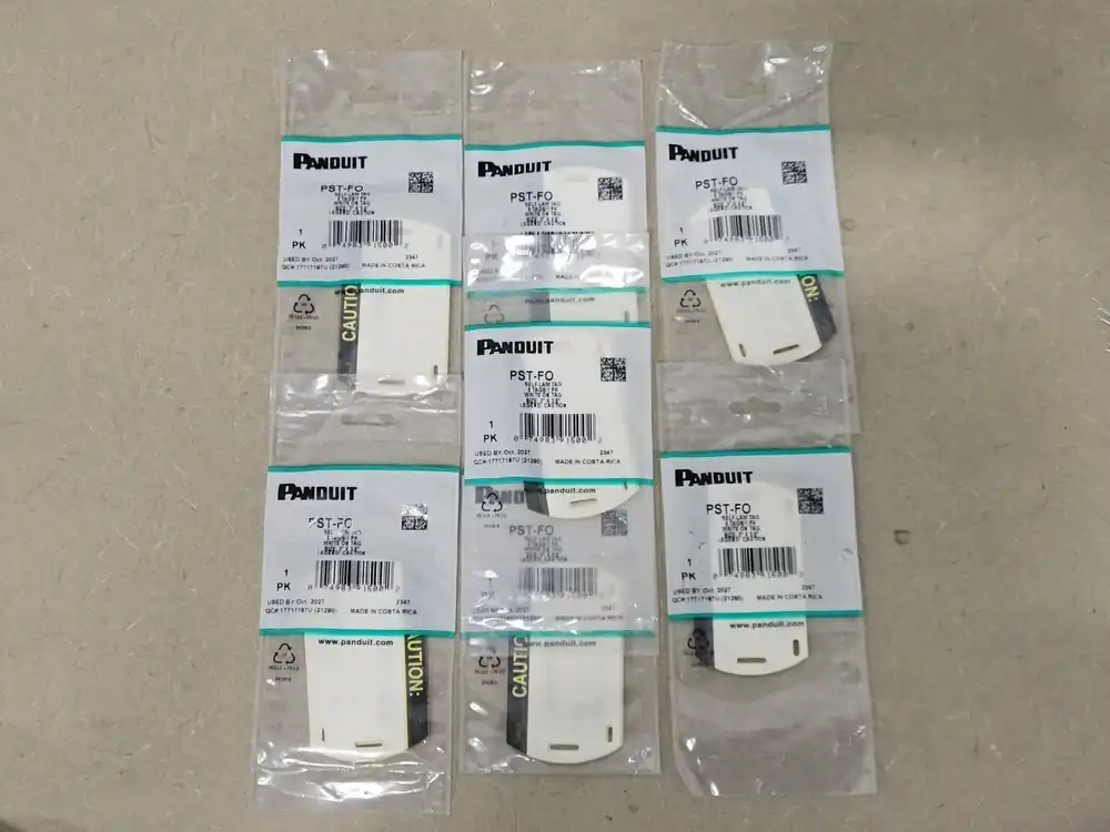 Self-Laminating Fiber Optic Cable Marker Tags PST-FO Pack of 5 (Lot of 7)