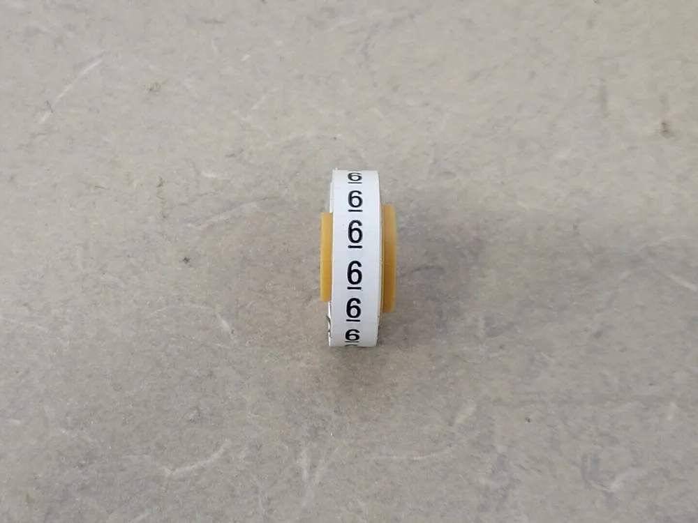 Number 6 Wire Marker Tape SDR 4485 (Lot of 19)