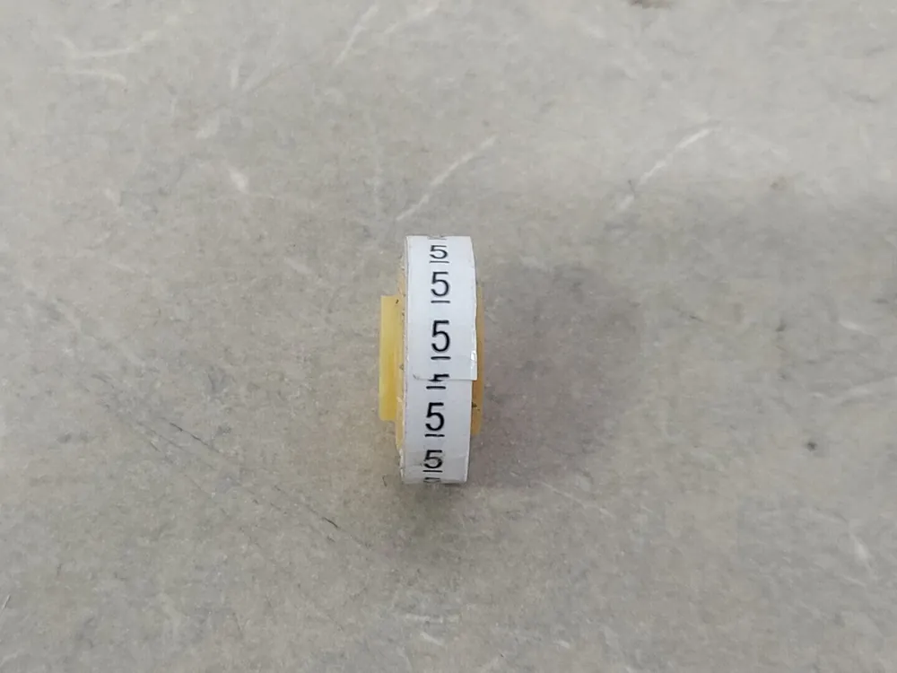 Number 5 Wire Marker Tape SDR 4528 (Lot of 15)