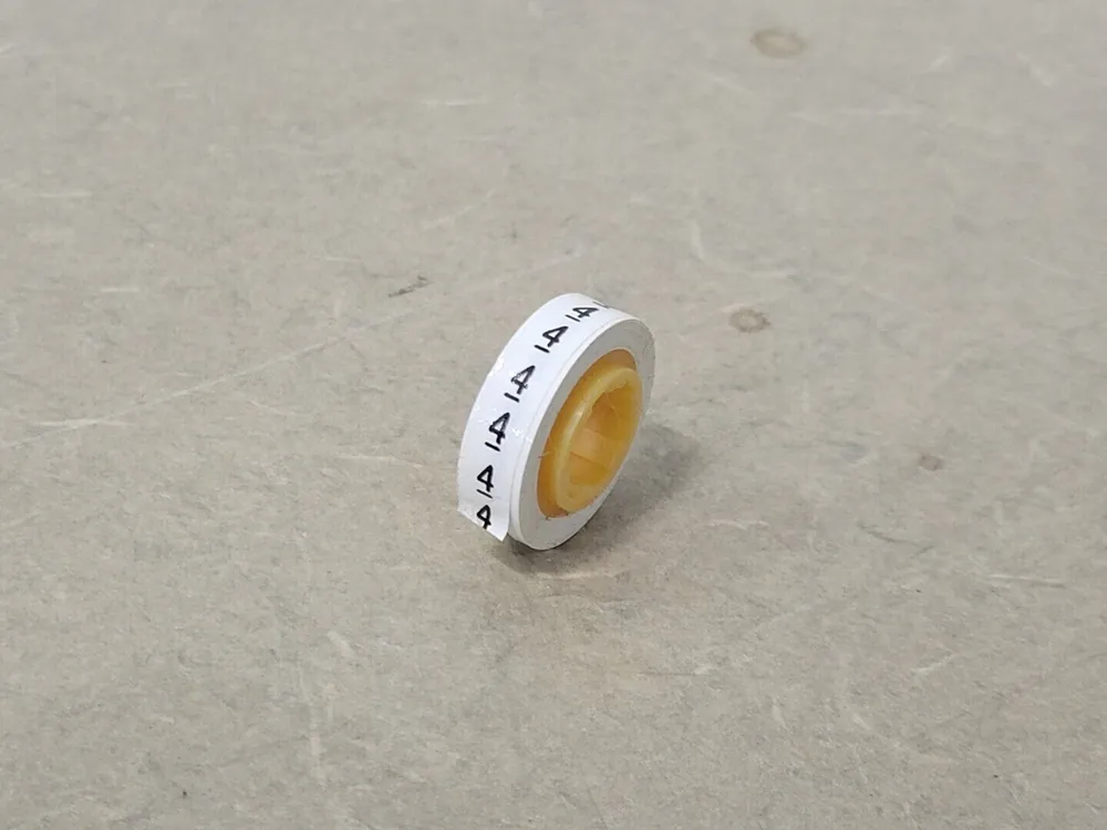 Number 4 Wire Marker Tape SDR (Lot of 29)