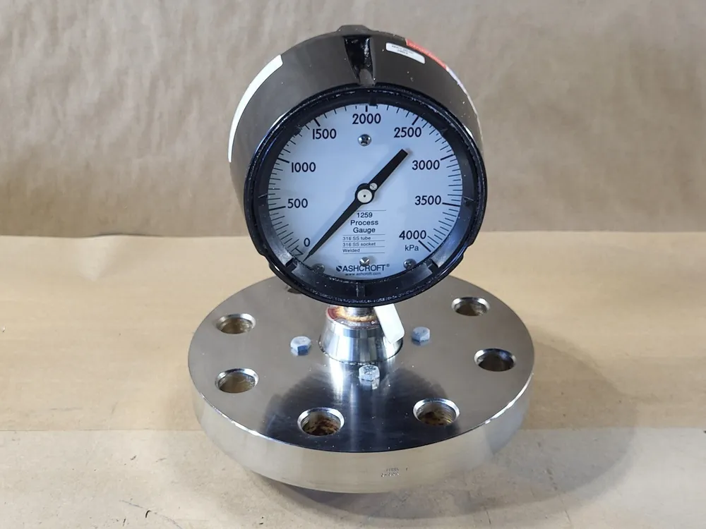4.5", 4000kPa, Pressure Gauge 1259 w/ Flanged Seal 103SS, 300RF