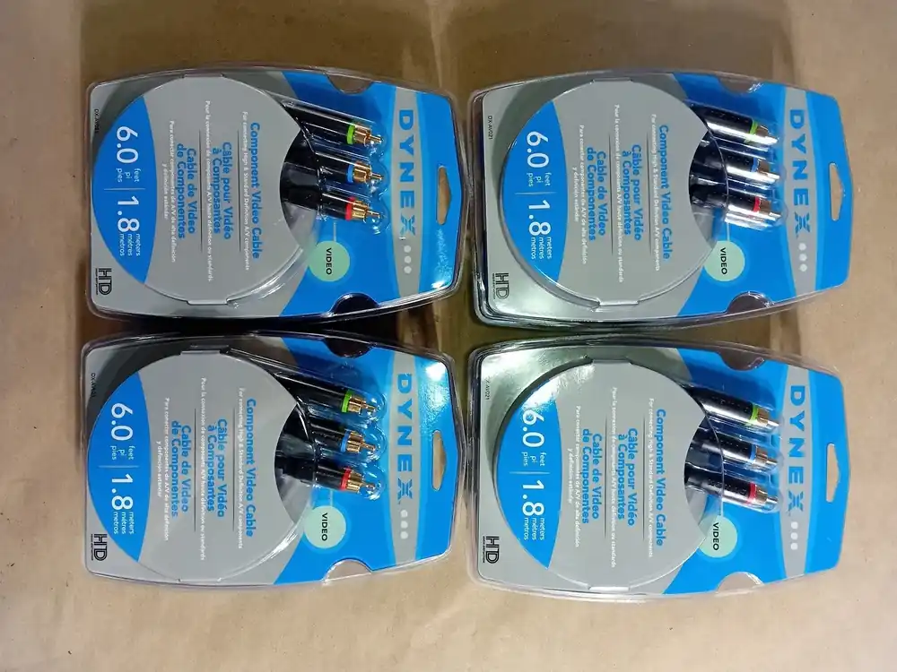 Dyvex 6‘ Component Video Cable DX-AV021 (Box of 4)
