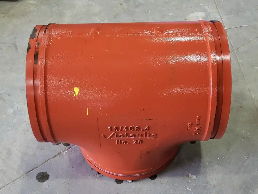 16" Groove End Tee Fitting 16/406.4, No. 20