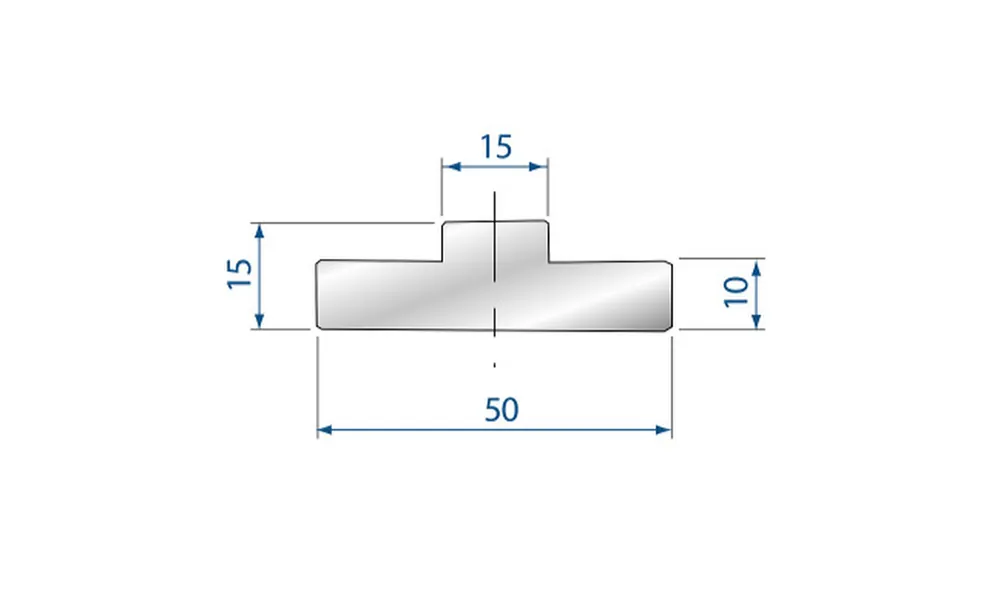 Part No. 2058 @ 830mm H=10 Self Centering Die Rail