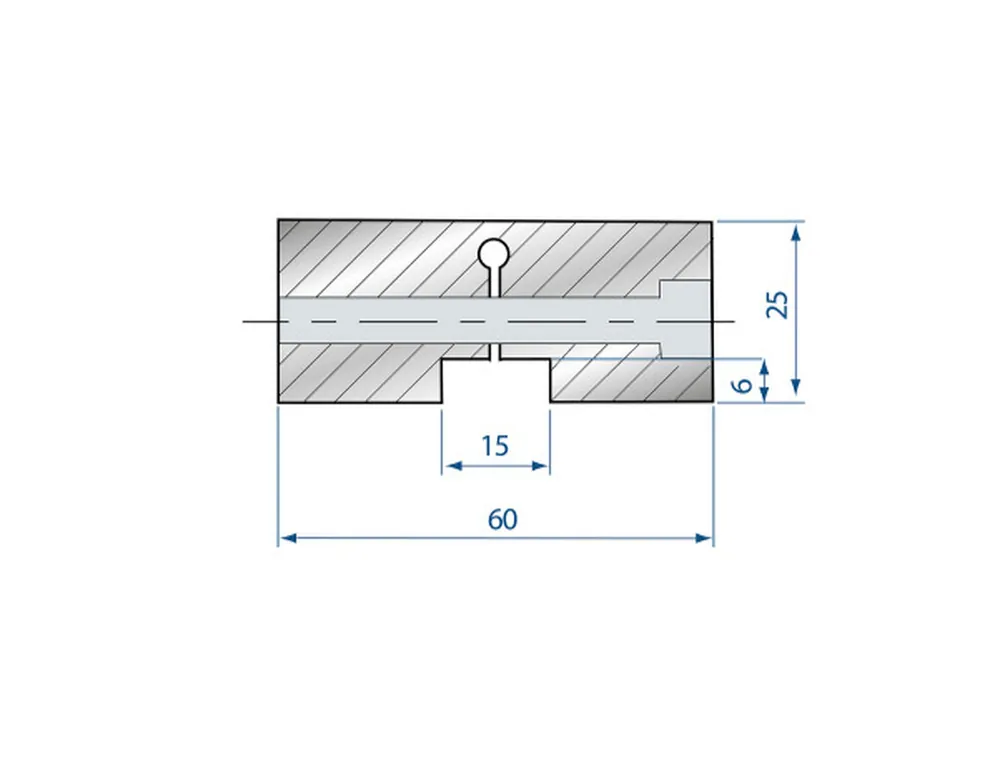 Part No. 2060 @ 15mm Sectionalized Self Centering Die Stopper
