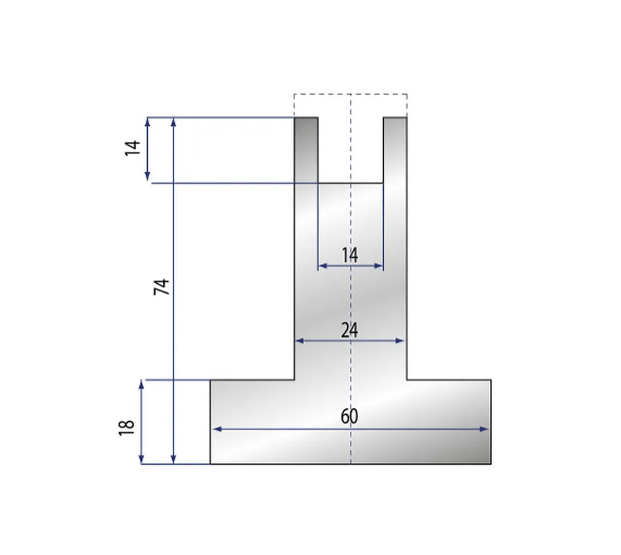 Part No. 2109 @ 835mm 20x24 Nylon Insert Holder