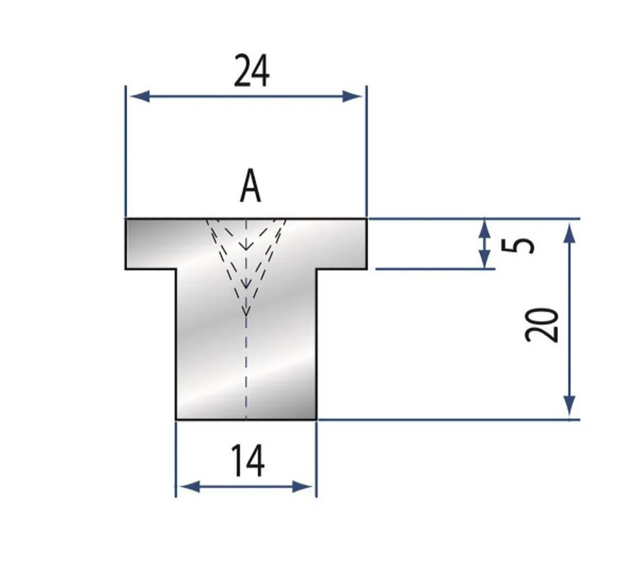 Part No. 2112 @ 835mm 20x24 Nylon Insert Holder