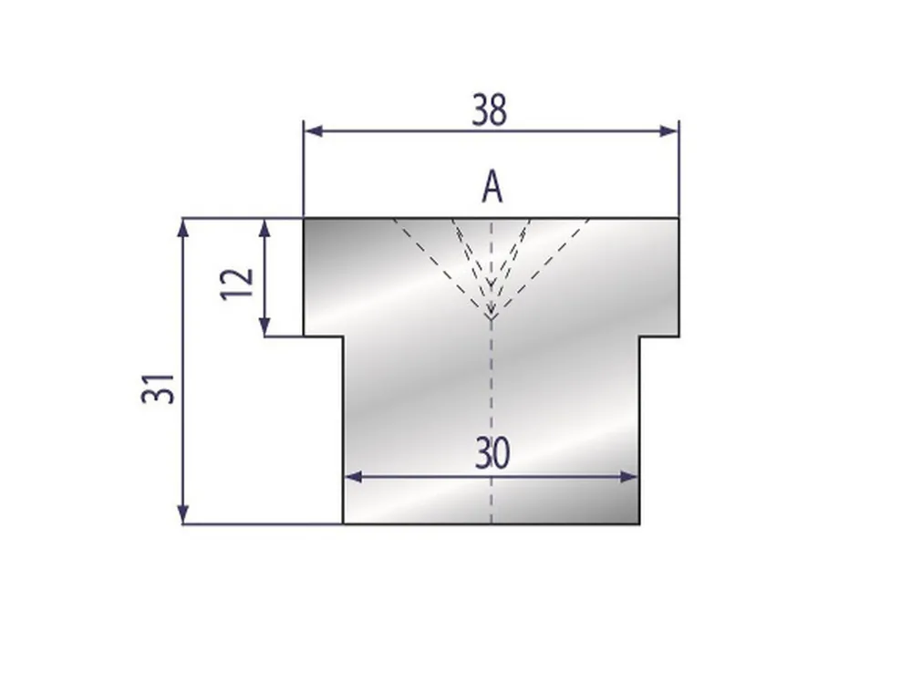 Part No. 2114 @ 835mm 31x38 Nylon Insert Holder