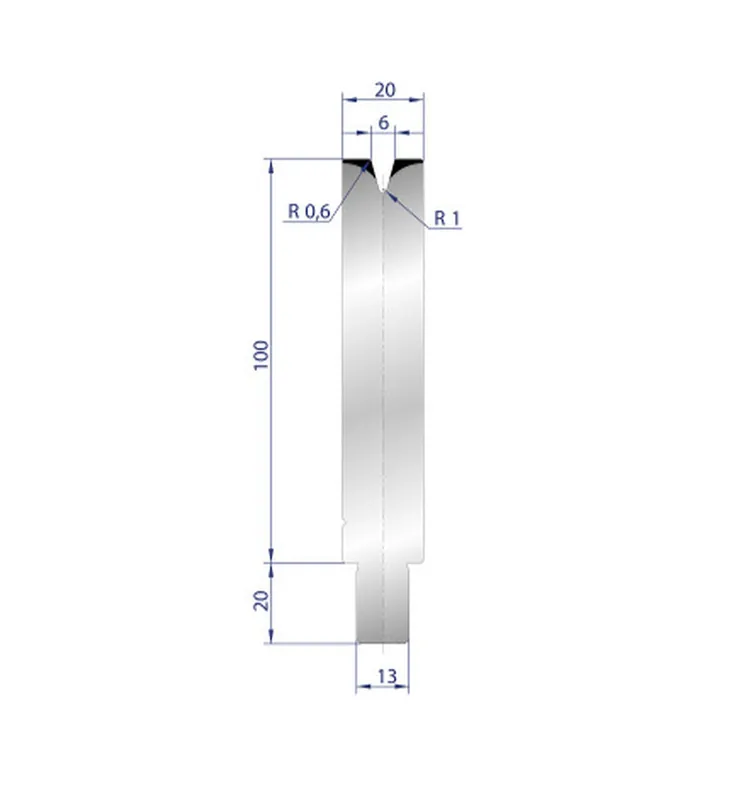 Part No. 3136 @ 30mm 30 Degree Single V Die
