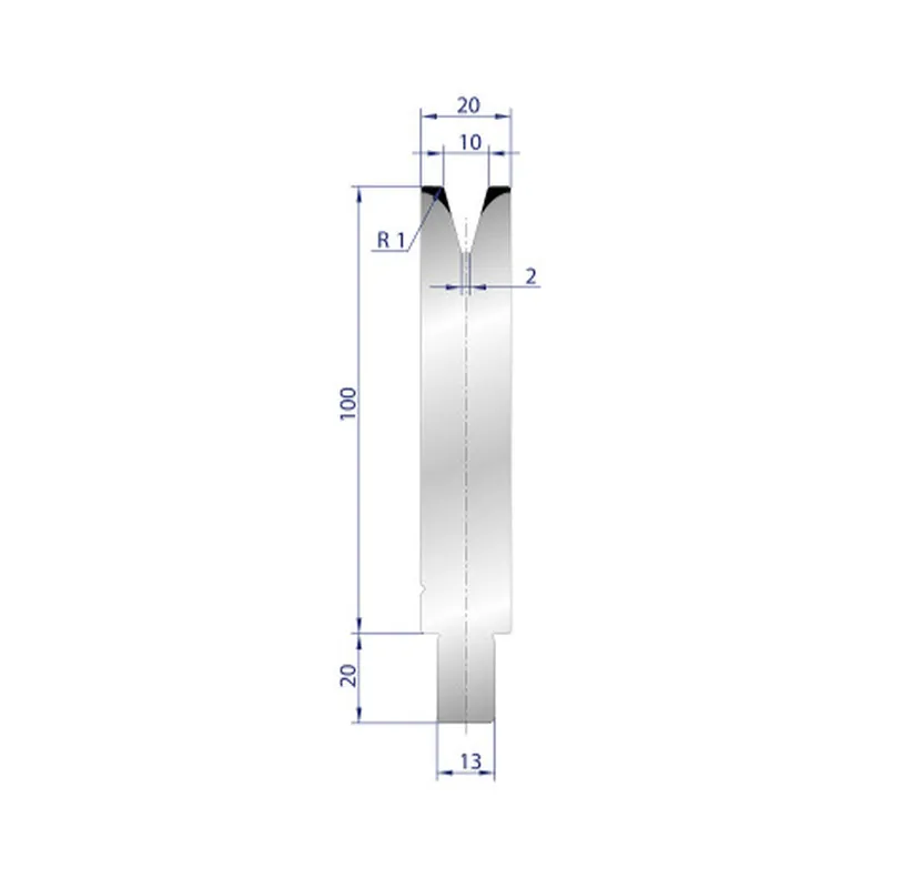 Part No. 3138 @ 30mm 30 Degree Single V Die