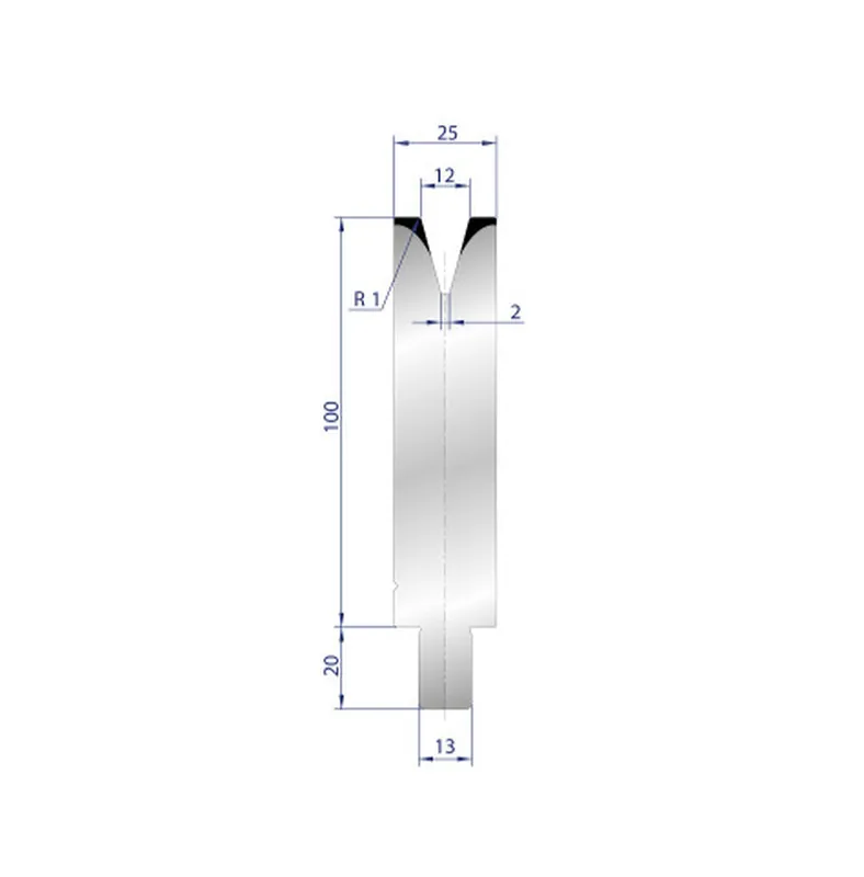 Part No. 3139 @ 25mm 30 Degree Single V Die