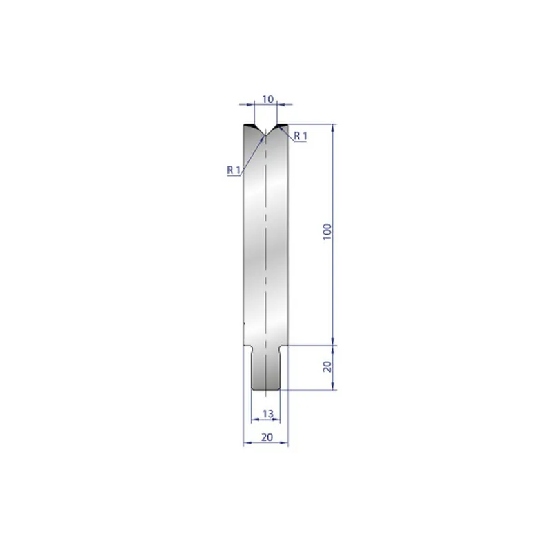 Part No. 3202 @ 200mm 86 Degree Single V Die