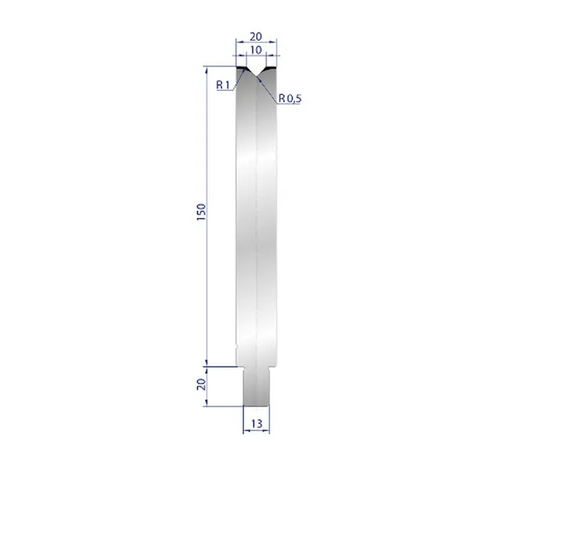 Part No. 3145 @ 100mm 86 Degree Single V Die
