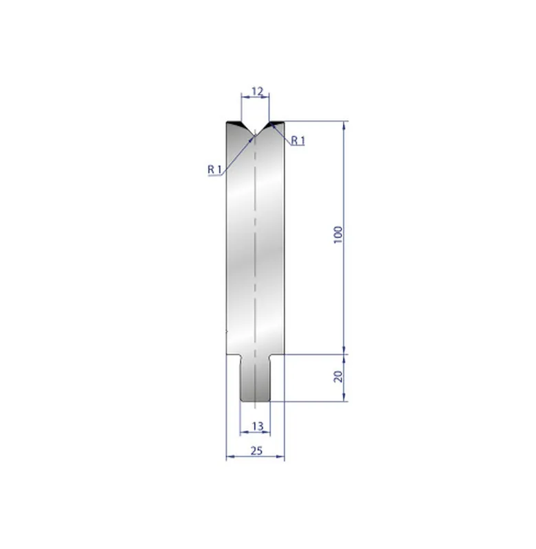 Part No. 3203 @ 40mm 86 Degree Single V Die