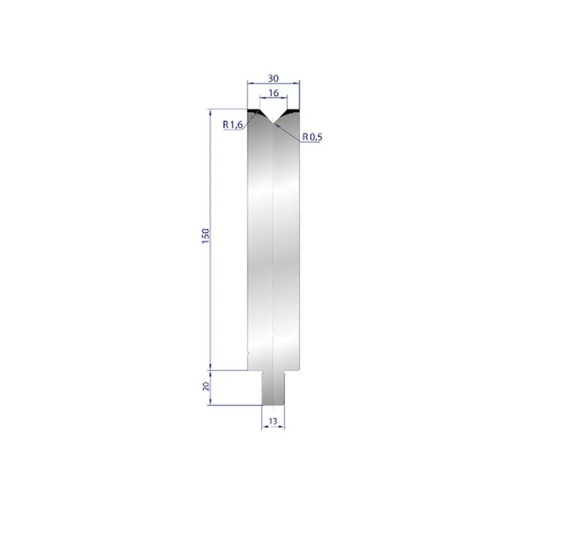 Part No. 3147 @ 40mm 86 Degree Single V Die