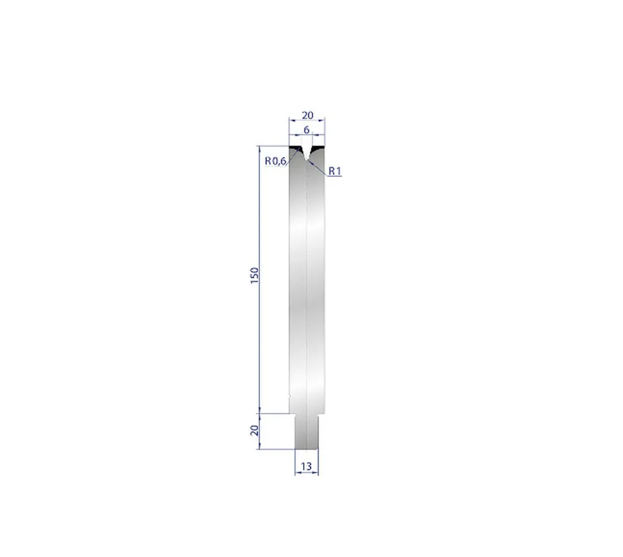 Part No. 3150 @ 25mm 30 Degree Single V Die