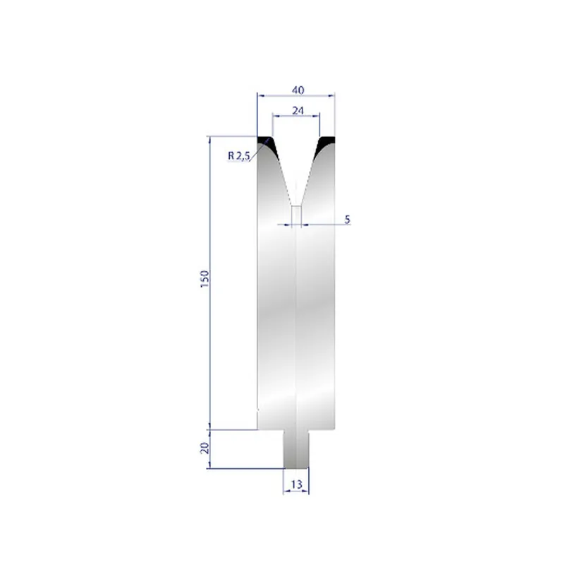 Part No. 3155 @ 30mm 30 Degree Single V Die