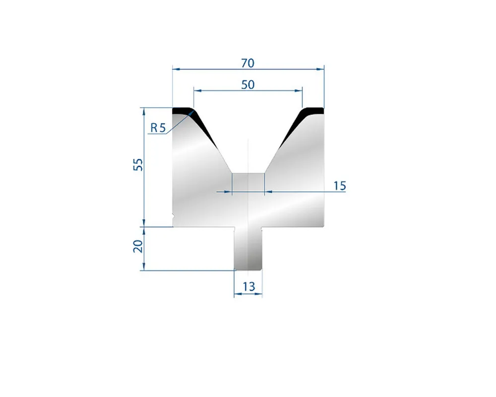 Part No. 3179 @ 1000mm 60 Degree Single V Die