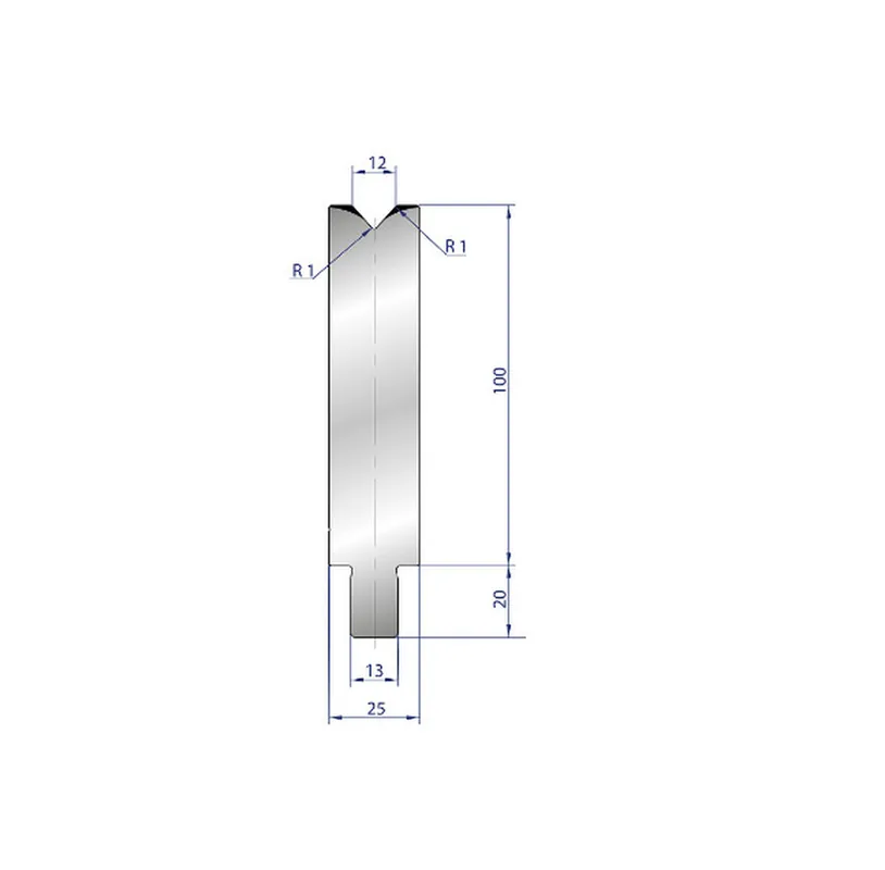 Part No. 3228 @ 300mm 84 Degree Single V Die