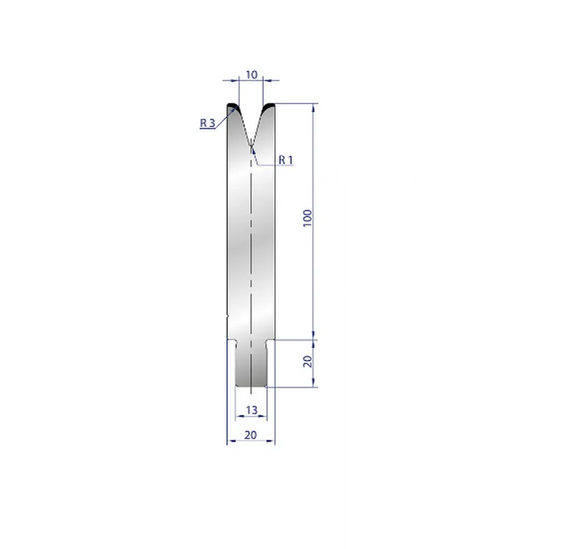 Part No. 3238 @ 30mm 30 Degree Single V Die