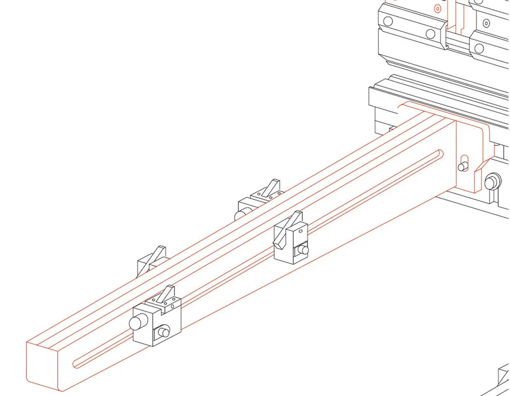 Part No. 4010 @ 1000mm Nr. 1 Front Support Arm