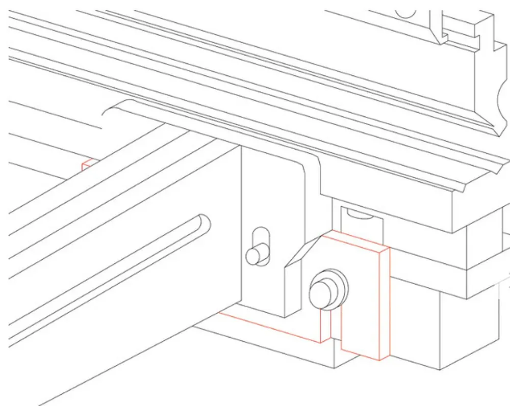 Part No. 4011 @ 300mm Nr. 1 Clamp for Front Support Arm