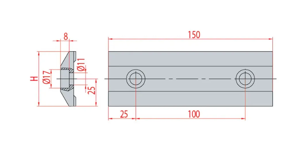 Part No. 4016 @ 150mm Simple Clamp